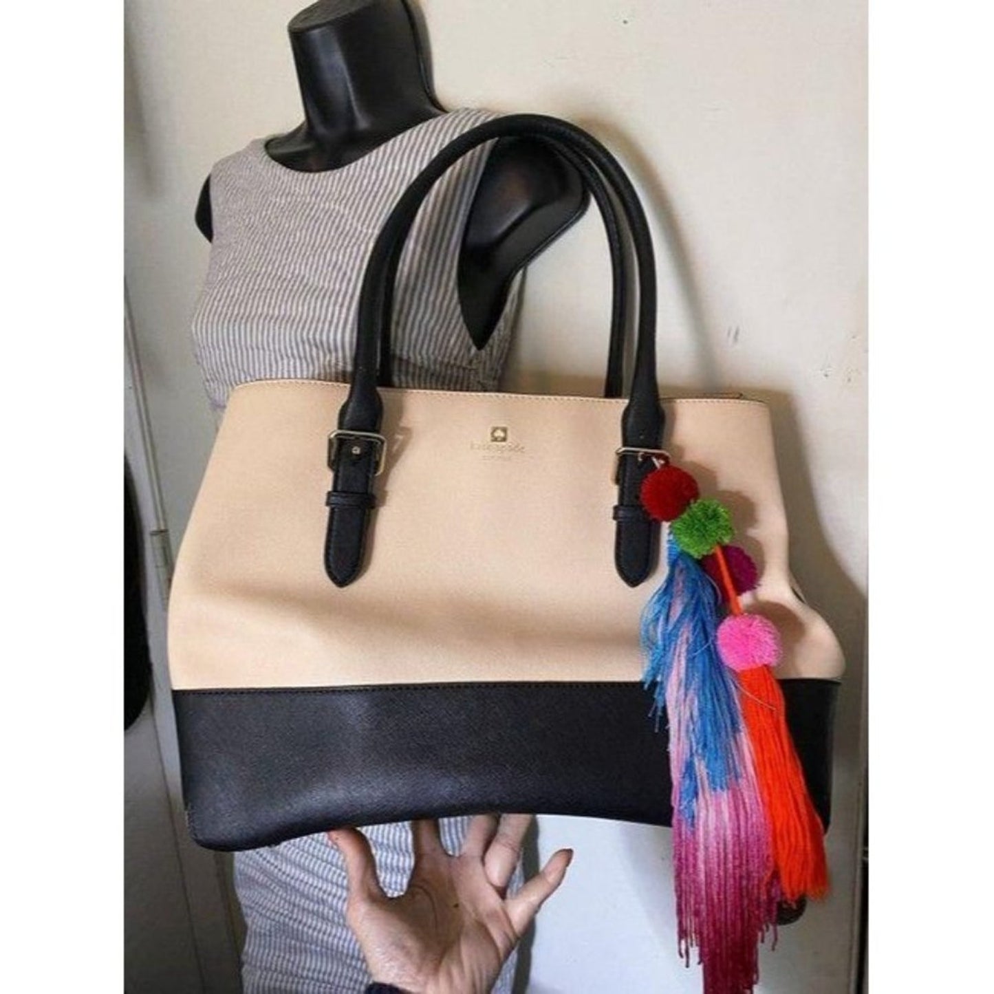 kate spade shopping xl w saffiano w detachable cre
