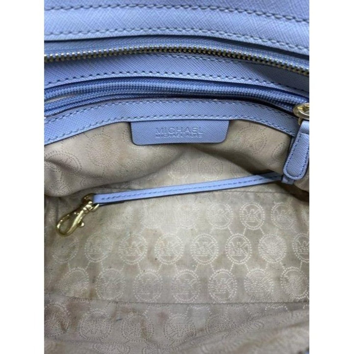 michael kors small blue cross body bag