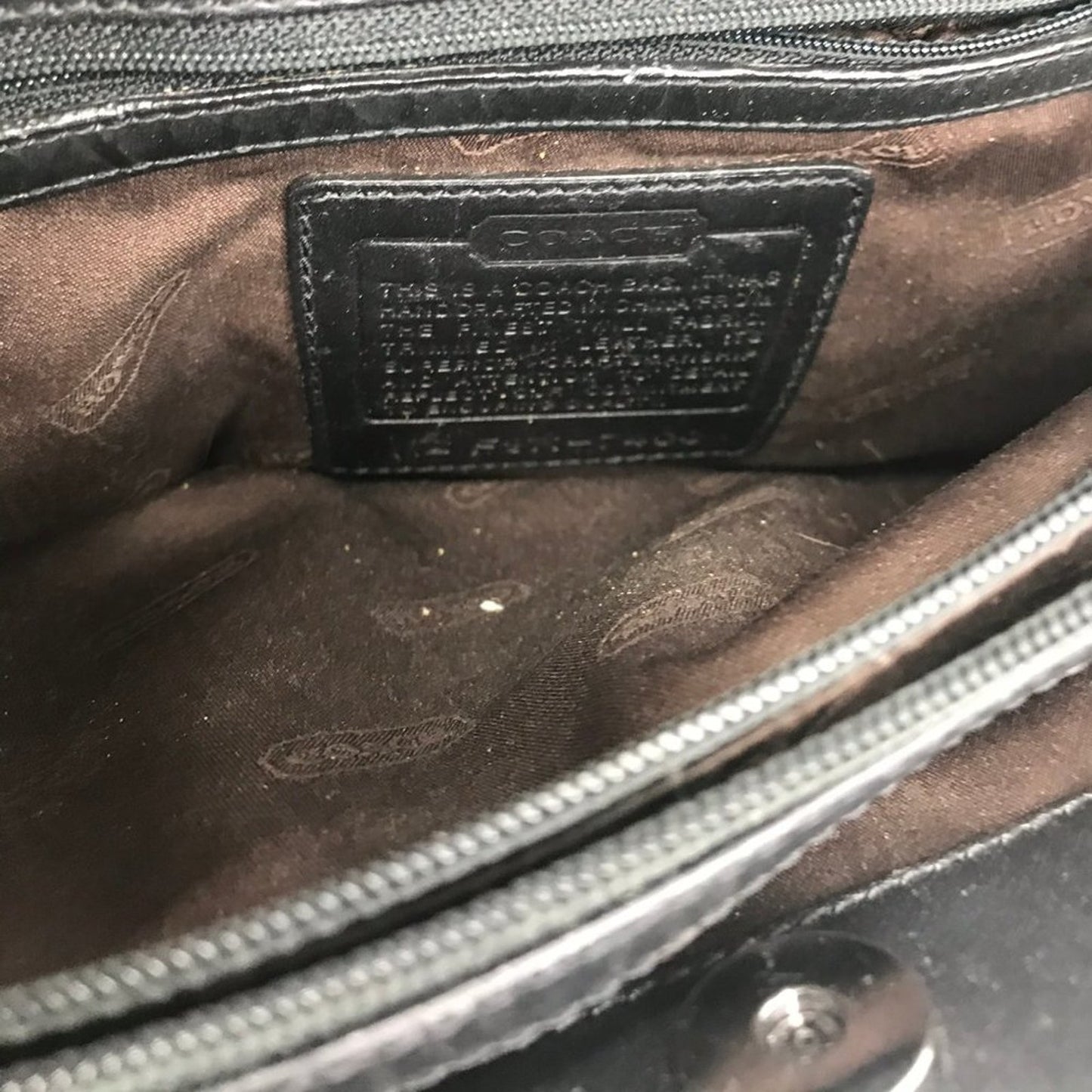 Coach Black Fabric Mini Purse
