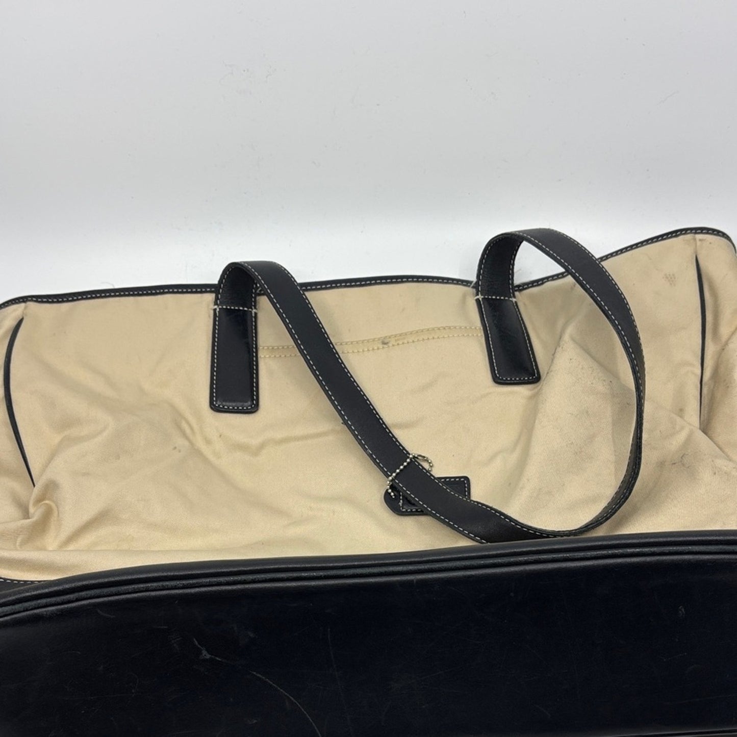 Coach Black and Cream Tote Bag