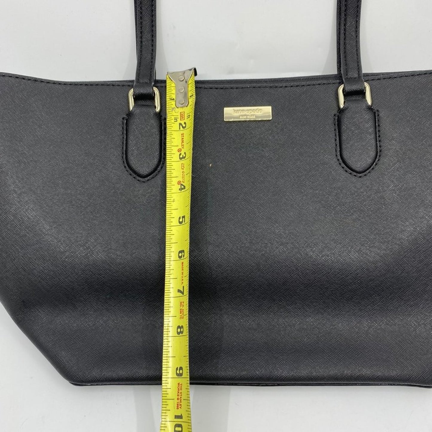Kate Spade Black Large Saffiano Leather Tote Bag