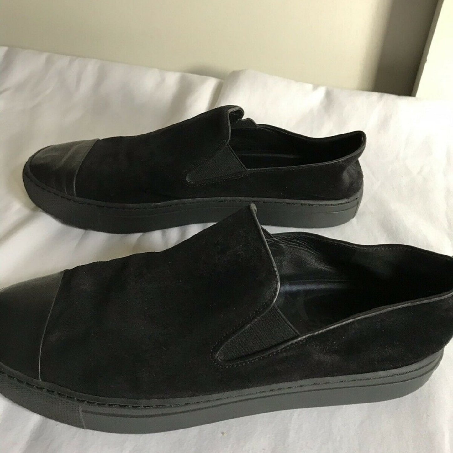 Vince Black Suede Loafers Size 9