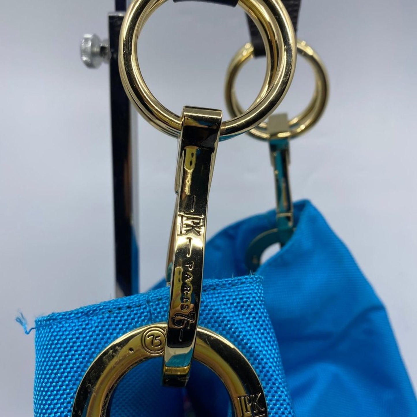 JPK Paris Blue Nylon Shoulder Bag