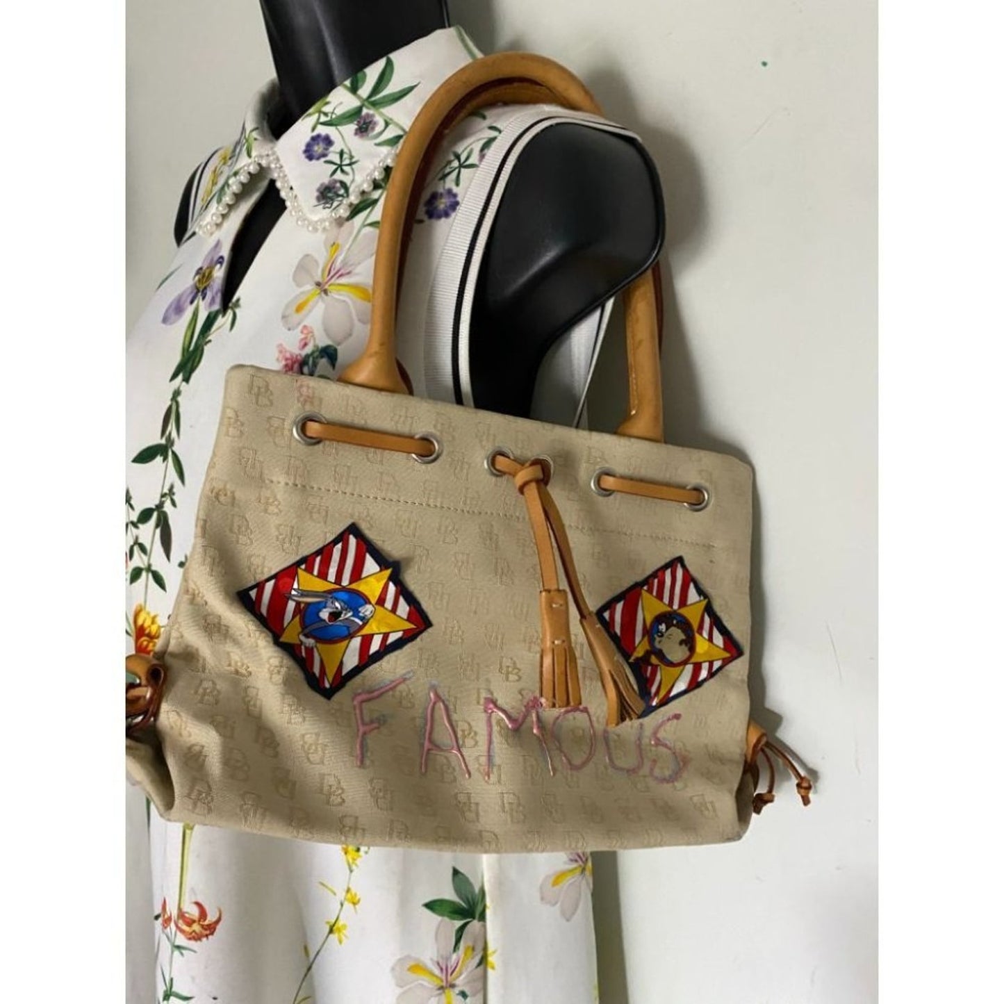 DOONEY & BOURKE Small Handbag Customized Graffiti