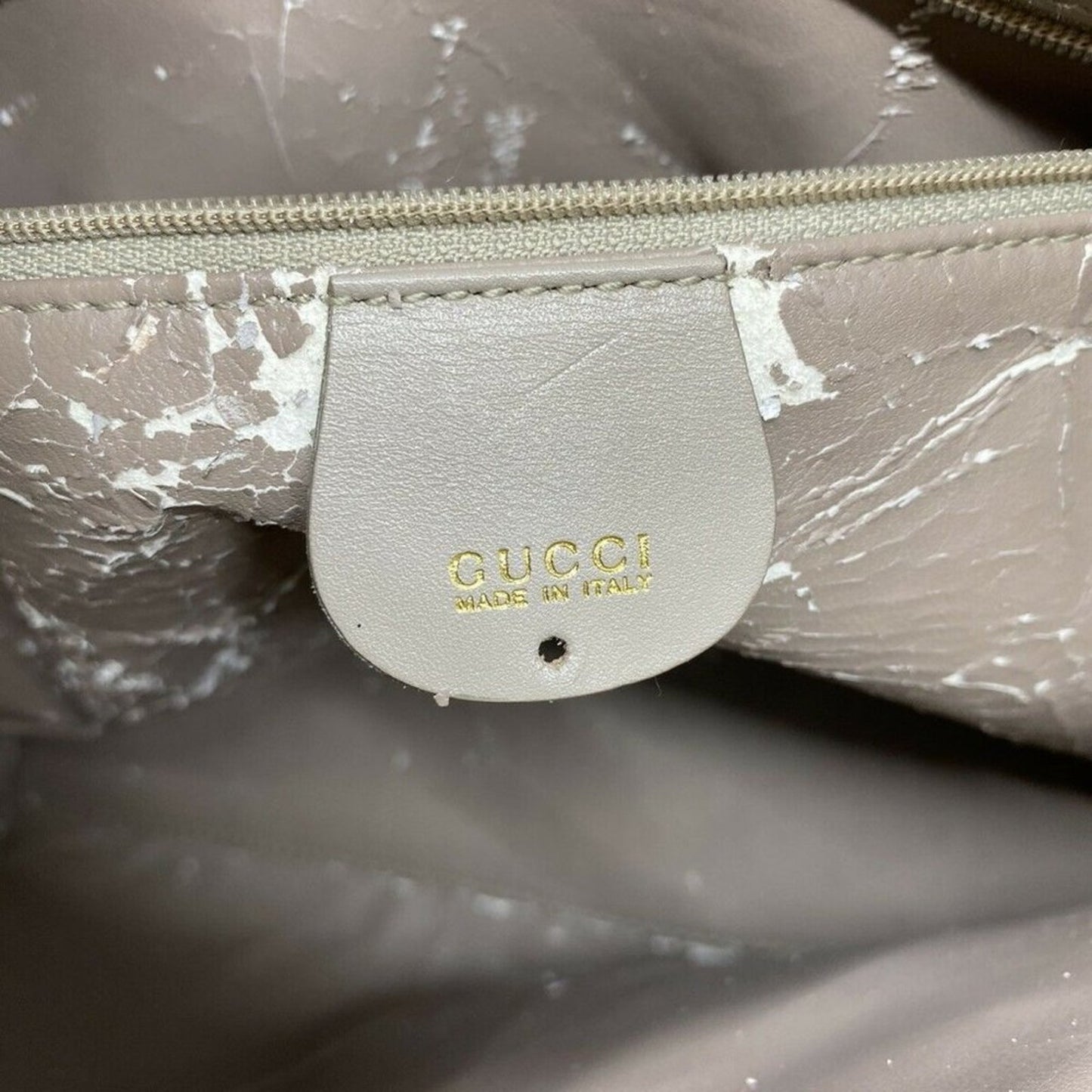 GUCCI Vintage Leather Shoulder bag Customized W/ D