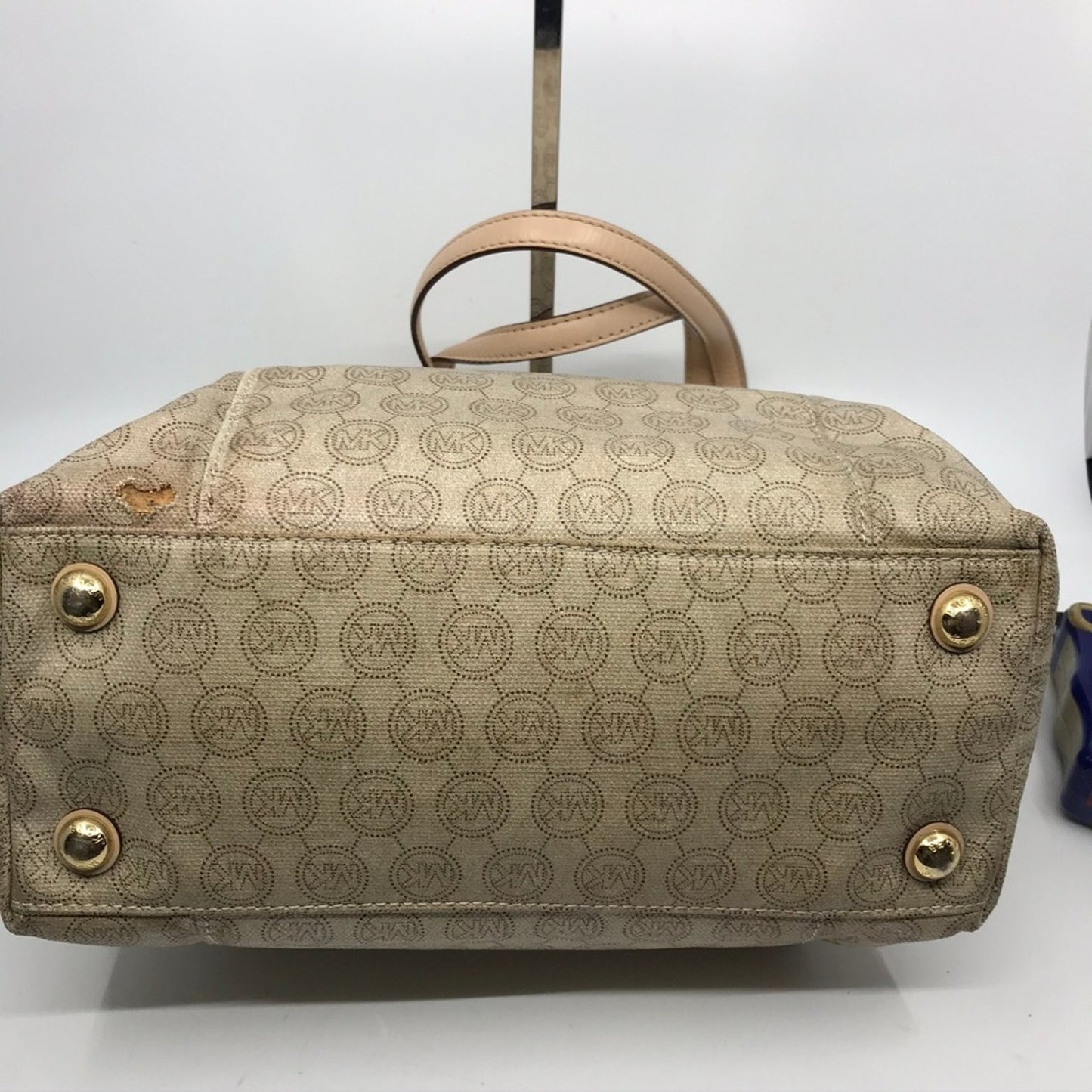 Michael Kors Large Coated Canvas Brown Tote Bag