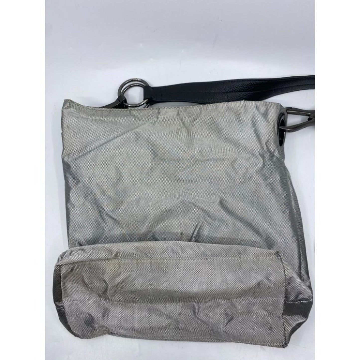 IPK Paris 75 Gray Nylon Hand Bag/Shoulder