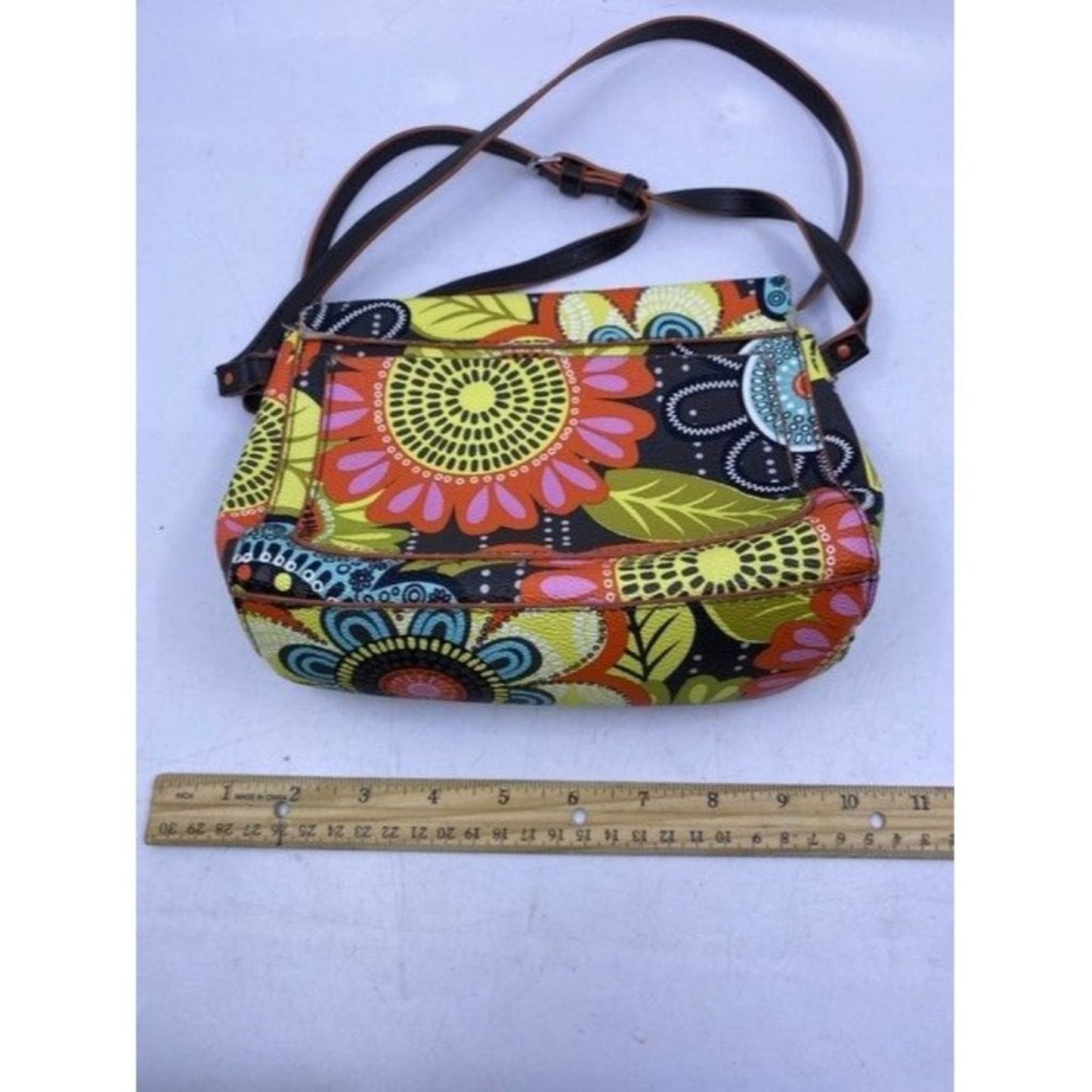 Vera Bradley Unique Multicolor Coated Canvas Cross