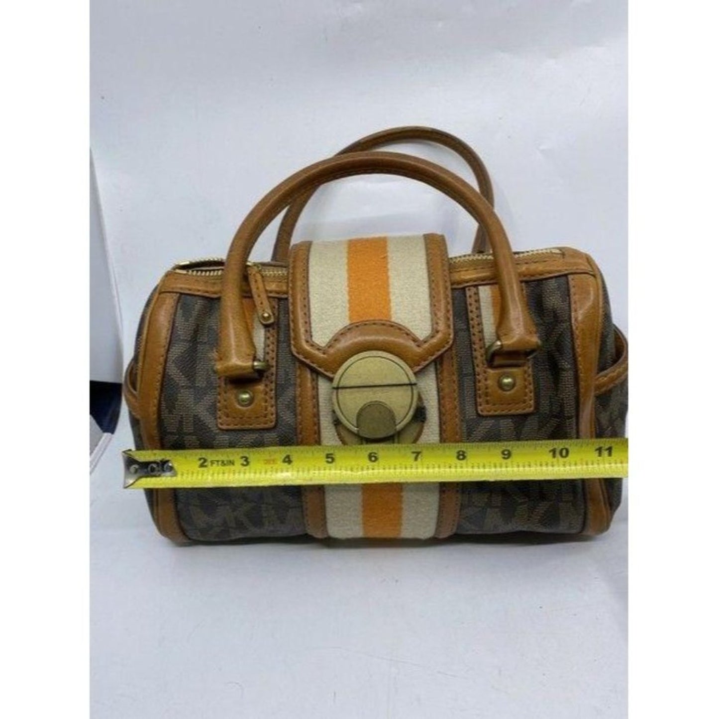 michael kors bowling bag brown tote