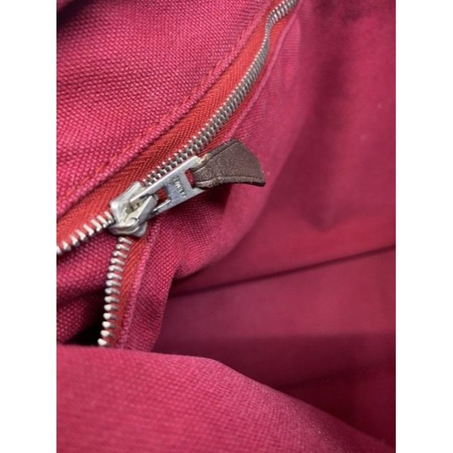 Hermes Sac Troca Horizontal Mm Red Cotton Tote