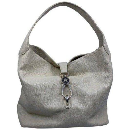 Dooney and Bourke cream leather hobo bag