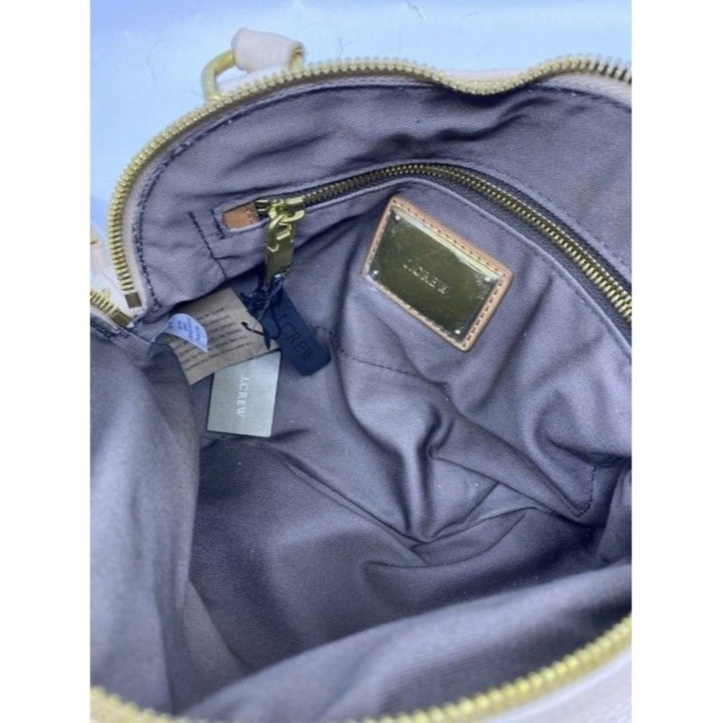 Dual Purpose White Leather Cross Body Bag