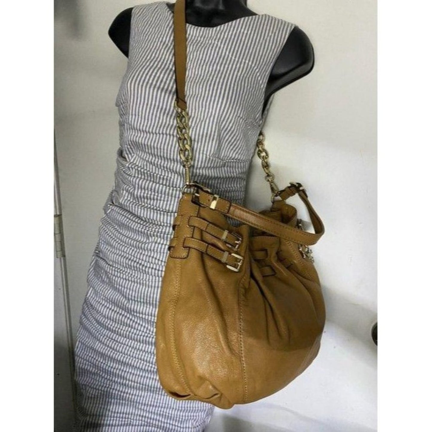 michael kors crossbody w w strap orange leather ho