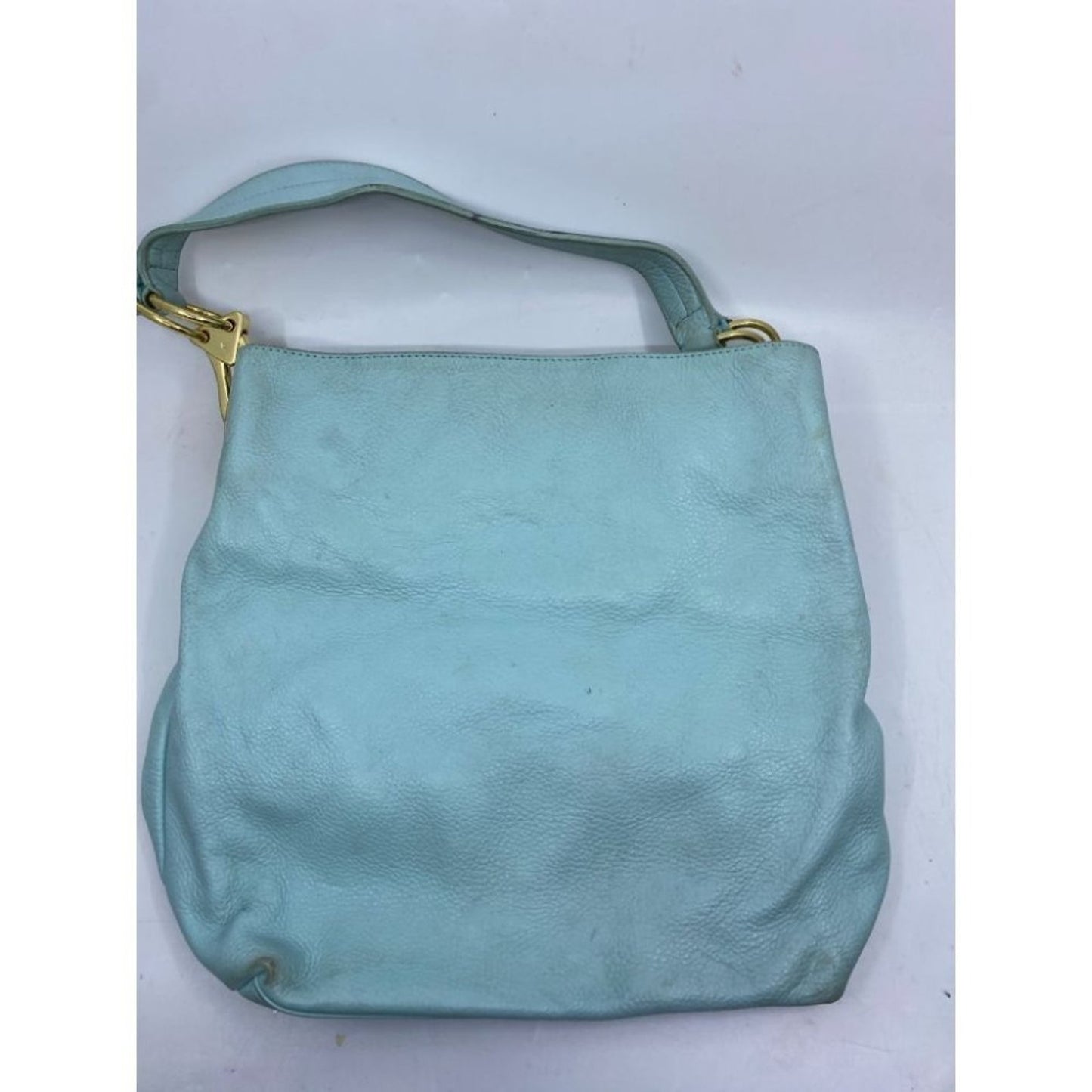 Anteprima Nueve Aqua Faux Leather Shoulder Bag