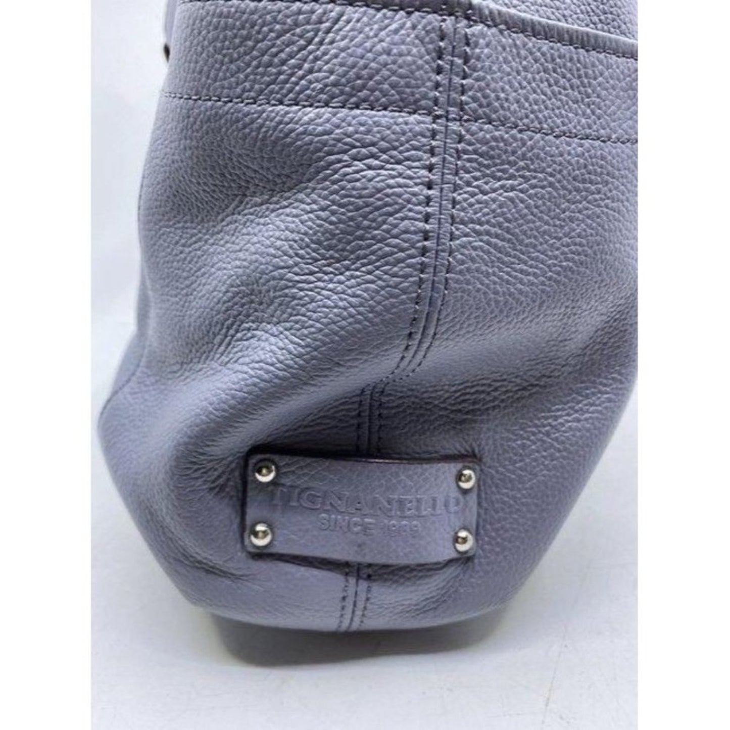 tignanello bag light purple leather tote