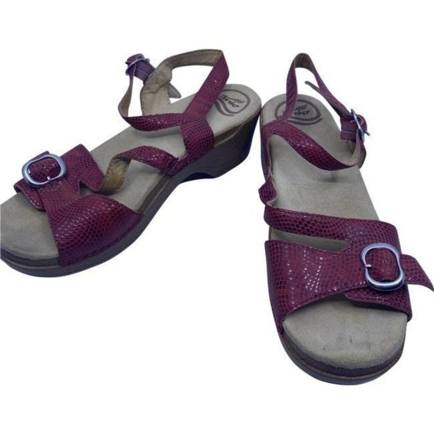 Dansko Maroon Tan Mulesslides Size Eu