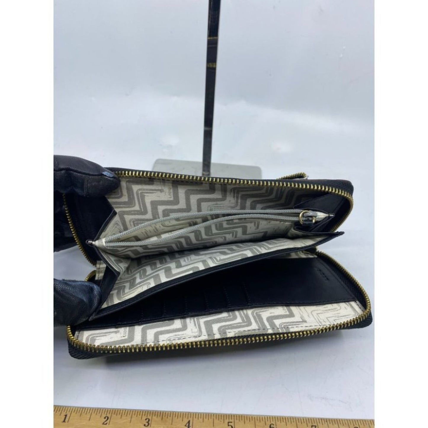NWOT Lodis Black Leather Wallet