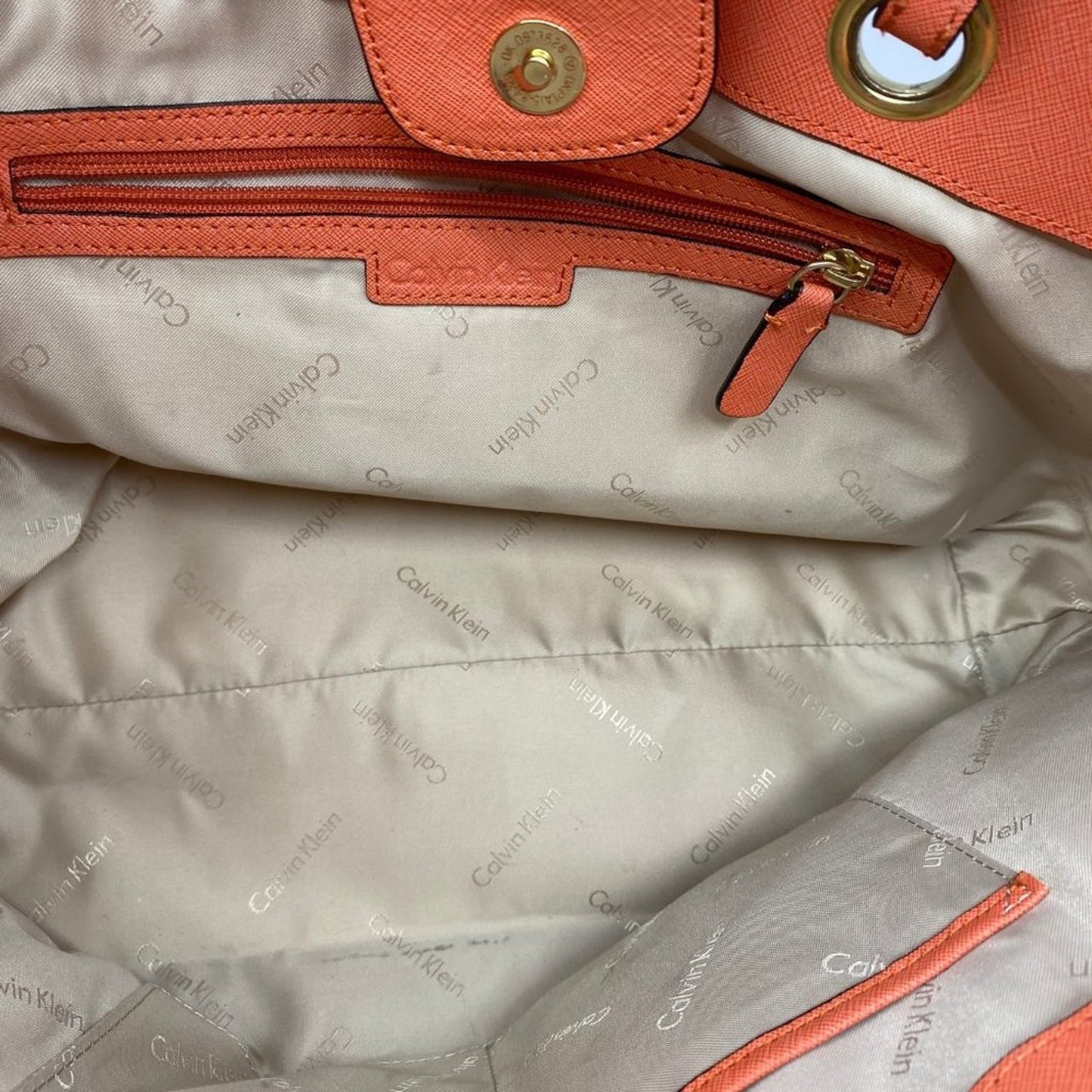 Calvin Klein Red Large Shopping Tote