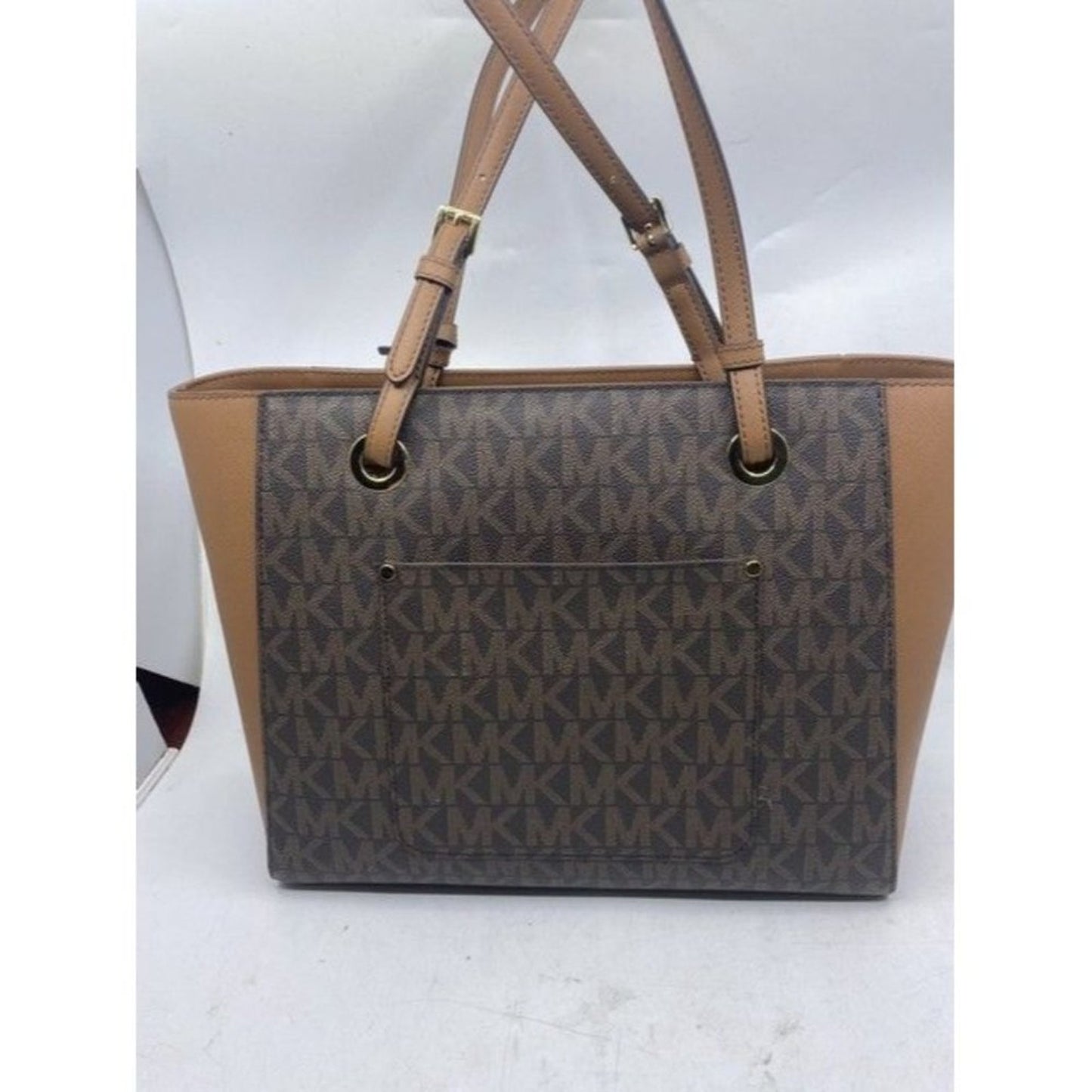 Michael Kors Walsh Borwn Leather Shoulder Bag