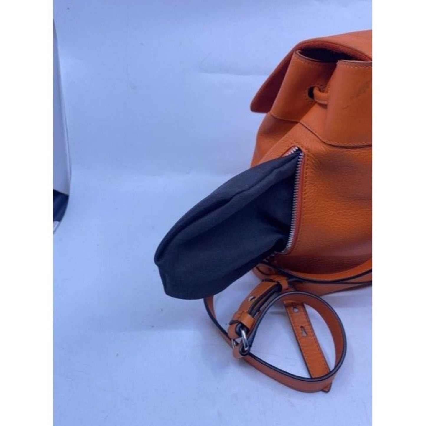 Rag And Bone Mini Pilot Orange Leather Backpack