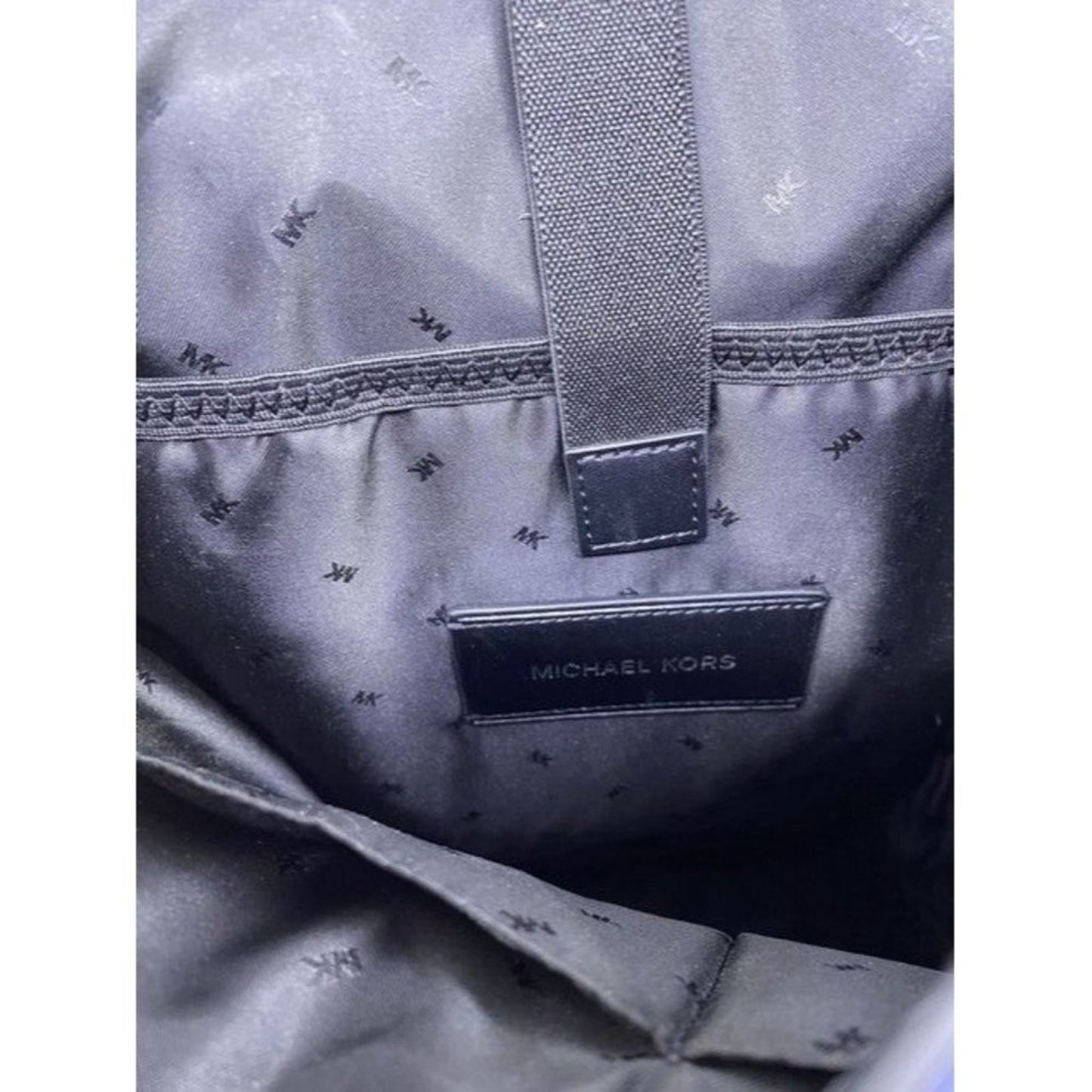 Michael Kors Hudson Logo And Rucksack Admiral Mlti Leather Backpack