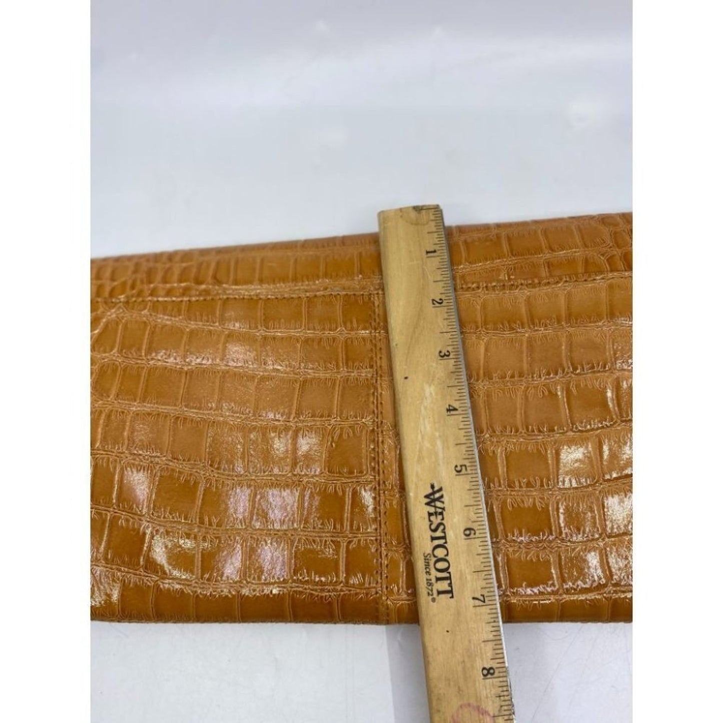 Muska Milano Orange Vintage Leather Handbag