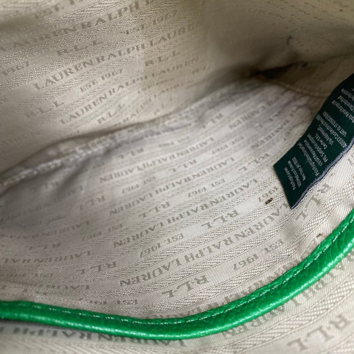 RALPH LAUREN Green Medium leather Cross-body
