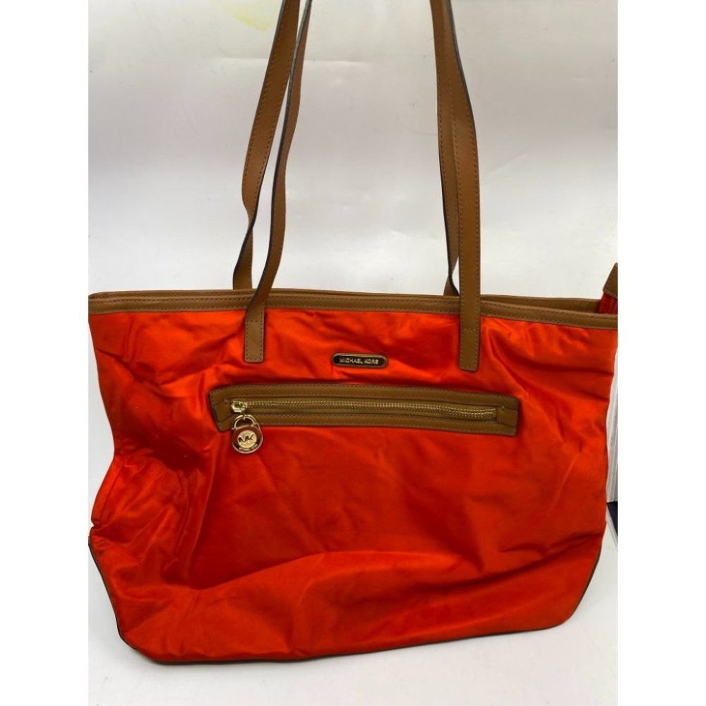 Michael Kors Nylon Red Shoulder Tote Bag MD to LG