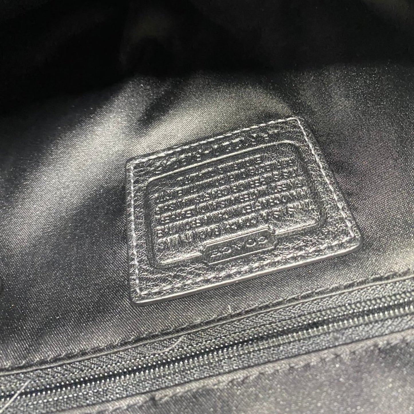 COACH M Size Black Leather Crossbody Bag