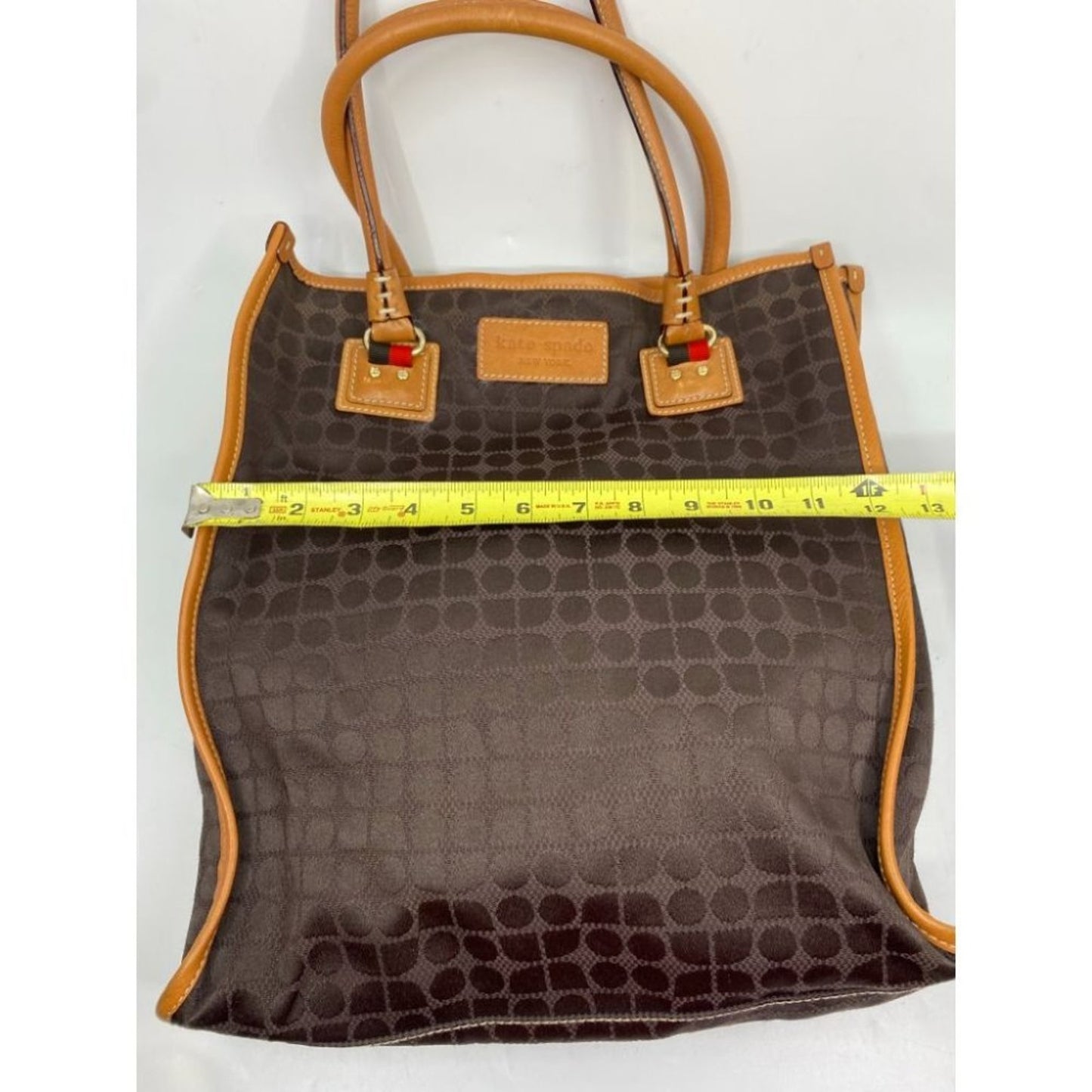 KATE Spade Women's Large Brown Fabric Tote Bag