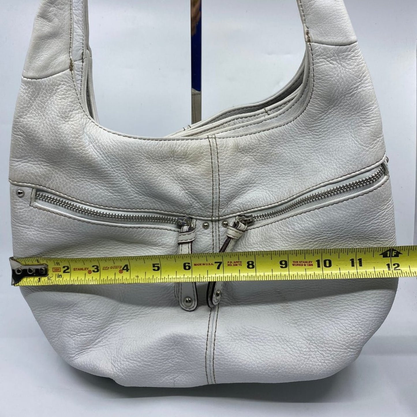 TIGNANELLO White Leather Shoulder Bag