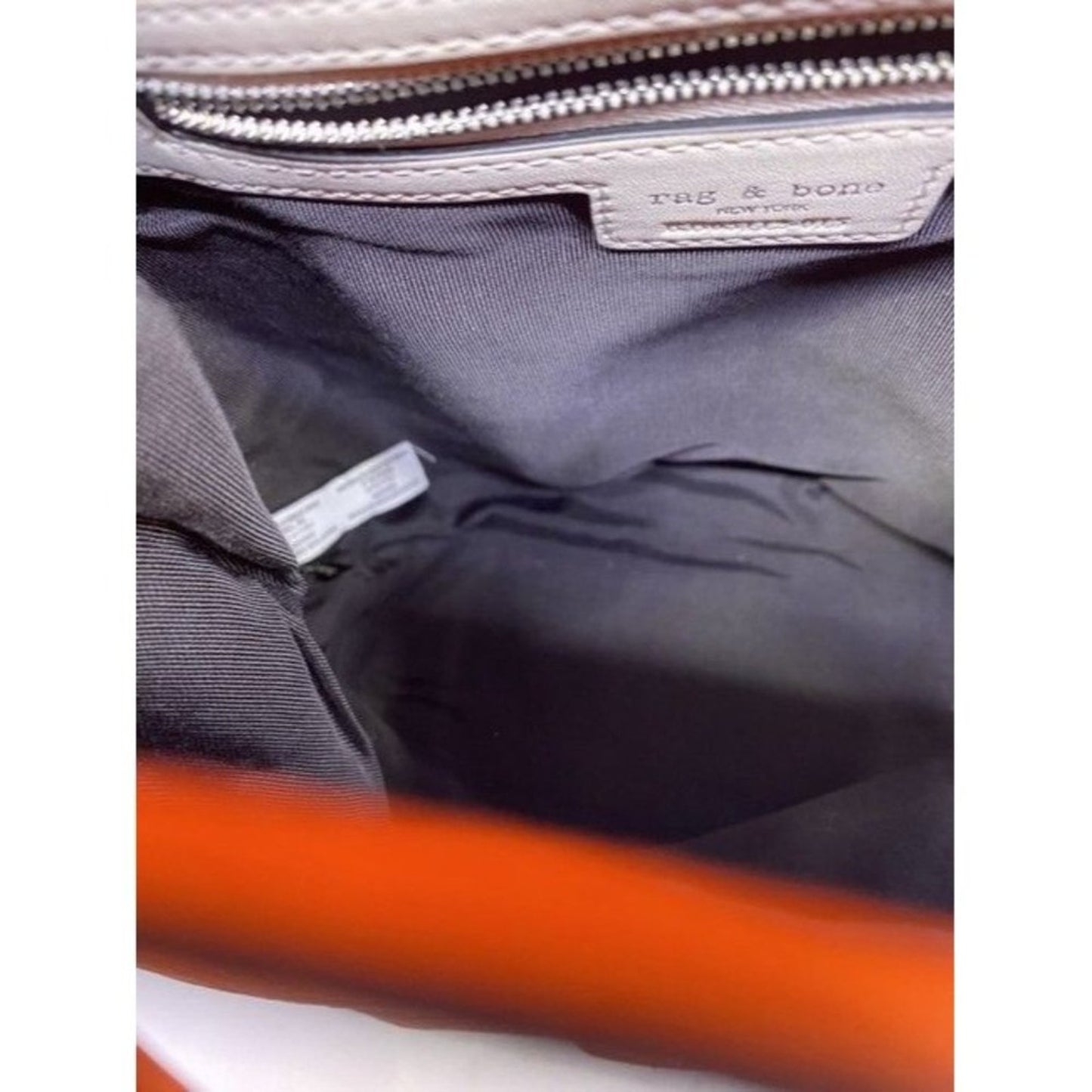 Rag And Bone Mini Pilot Orange Leather Backpack