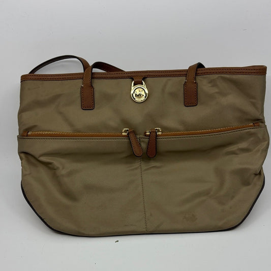 MICHAEL Michael Kors Tan Tote with Gold Accents