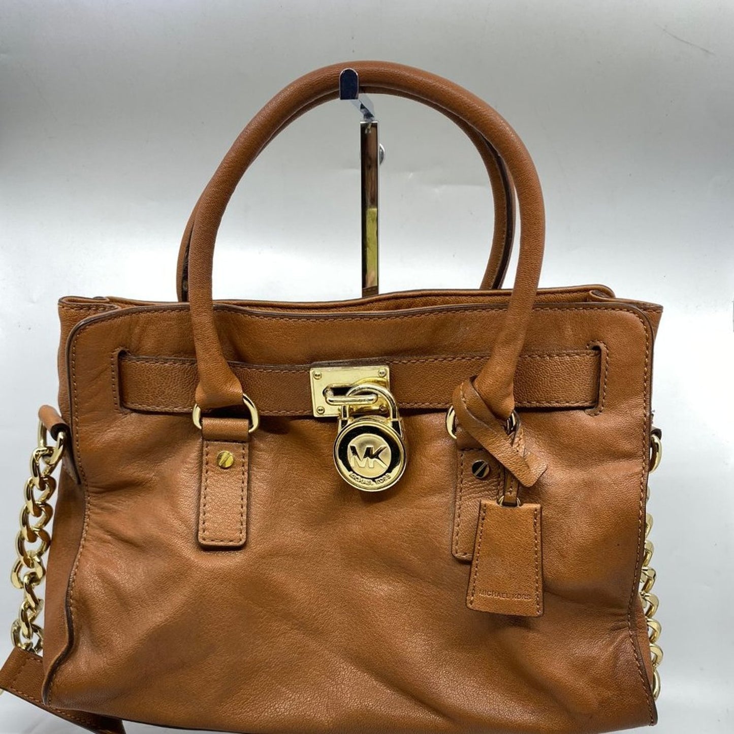 Michael Kors Medium Brown Hamilton Leather Bag