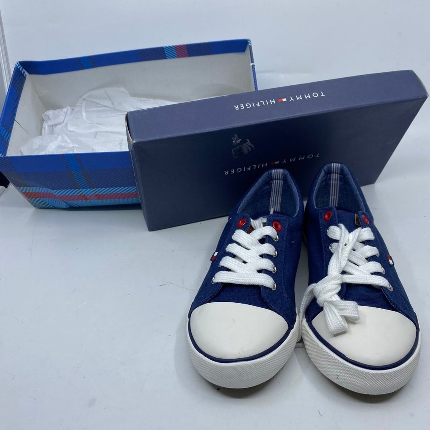 Tommy Hilfiger Blue Cormac Lace Up Sneakers