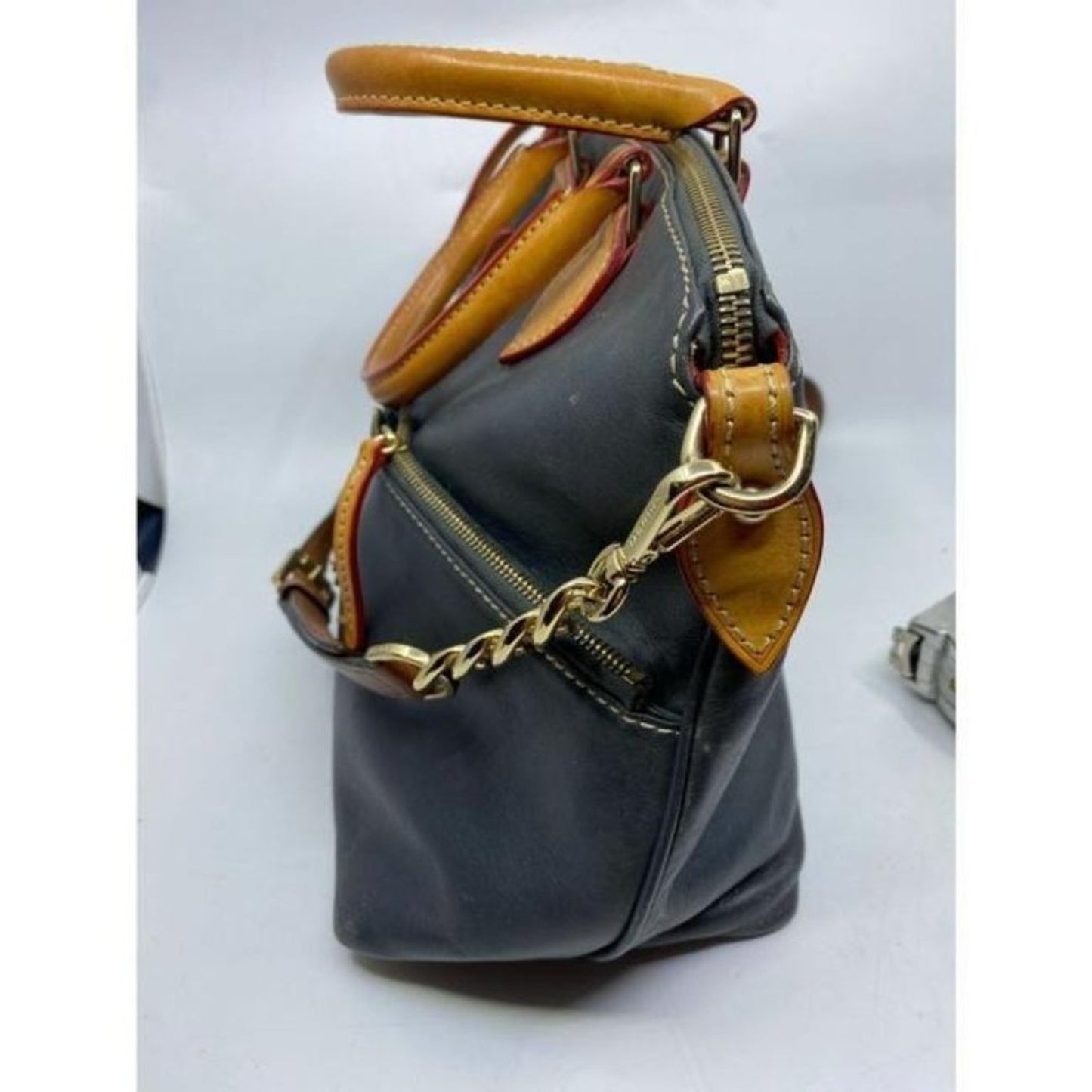 Dooney And Bourke Vintage Black Leather Shoulder B