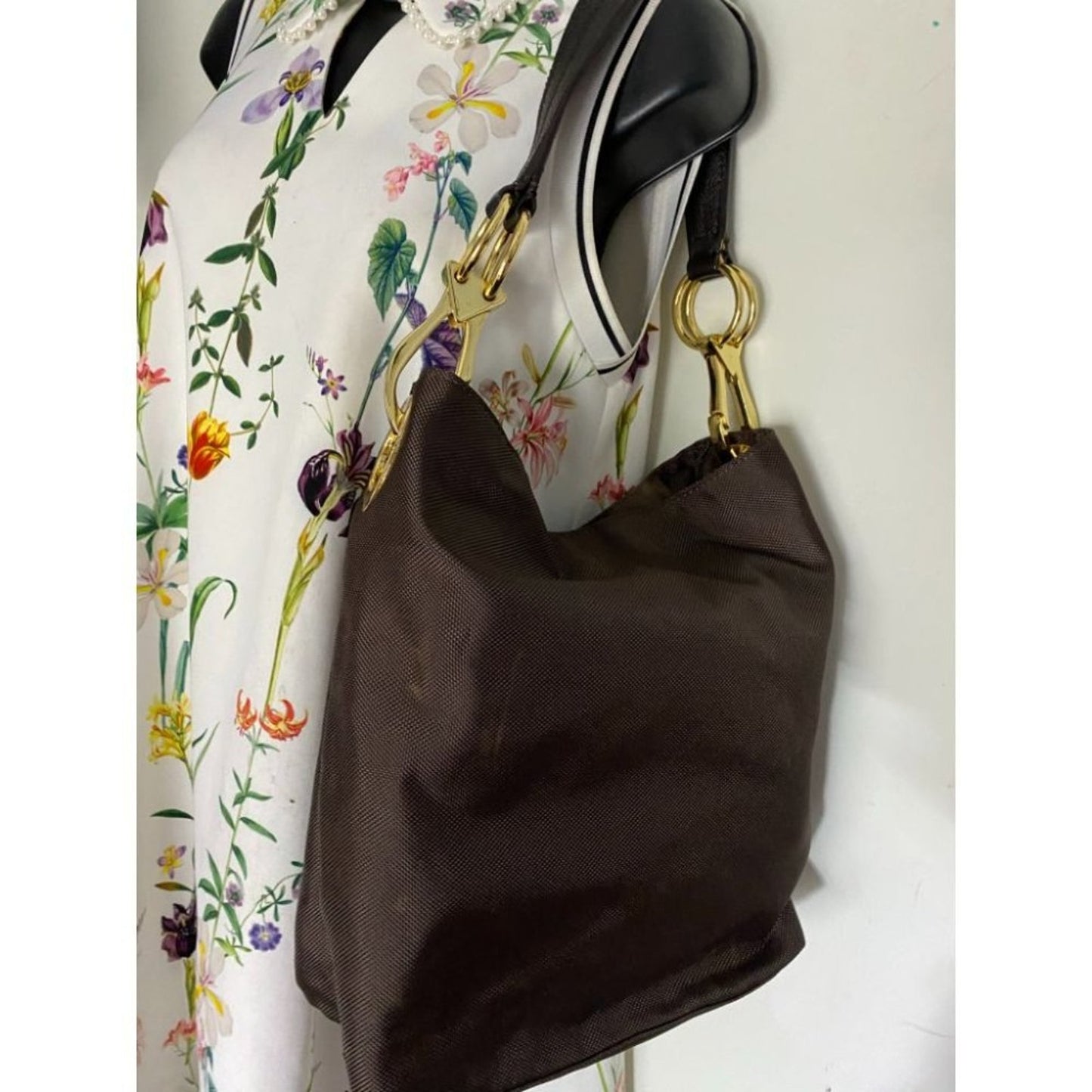JPK Paris Brown Large Nylon Tote Bag