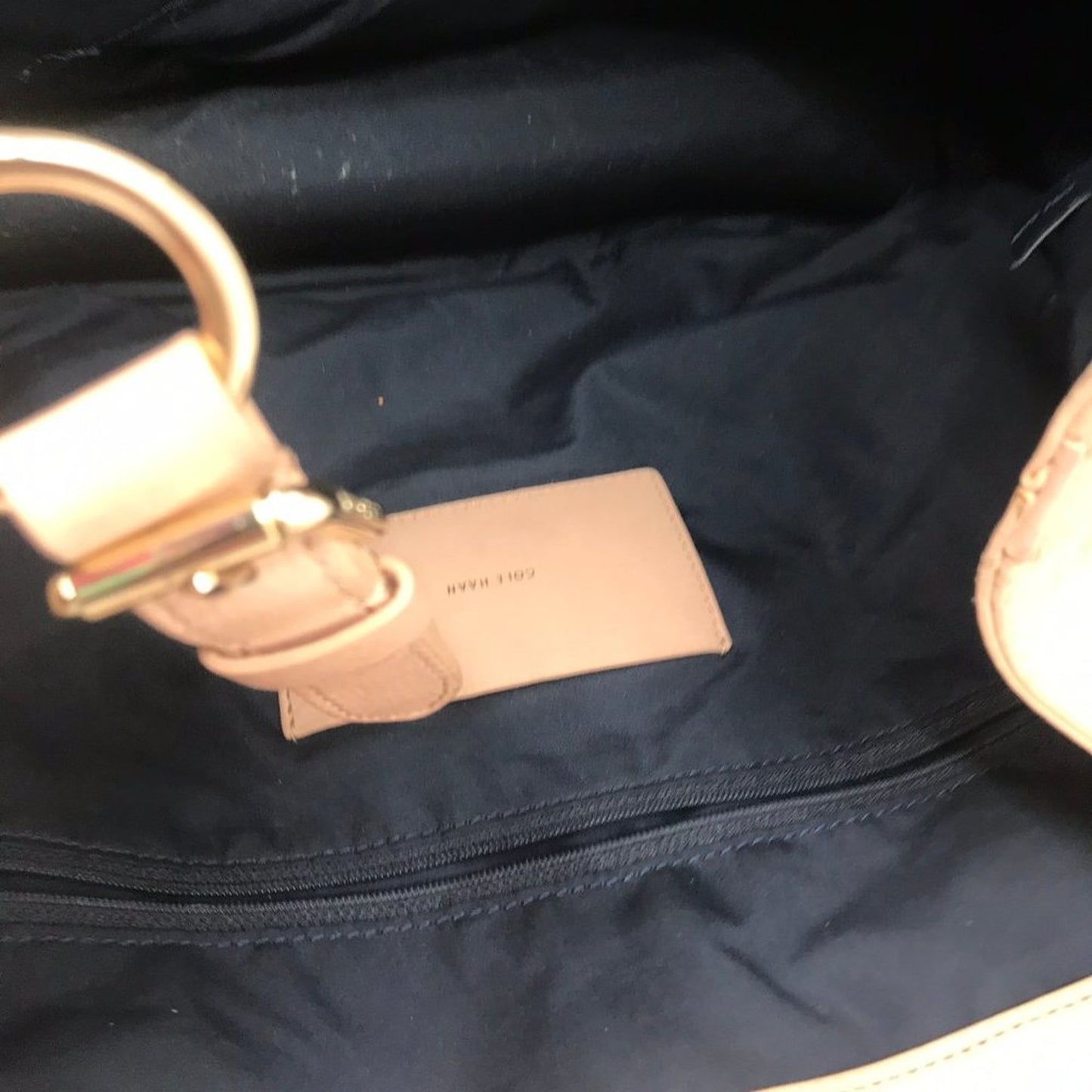 Cole Haan Cream Leather Shoulder Bag