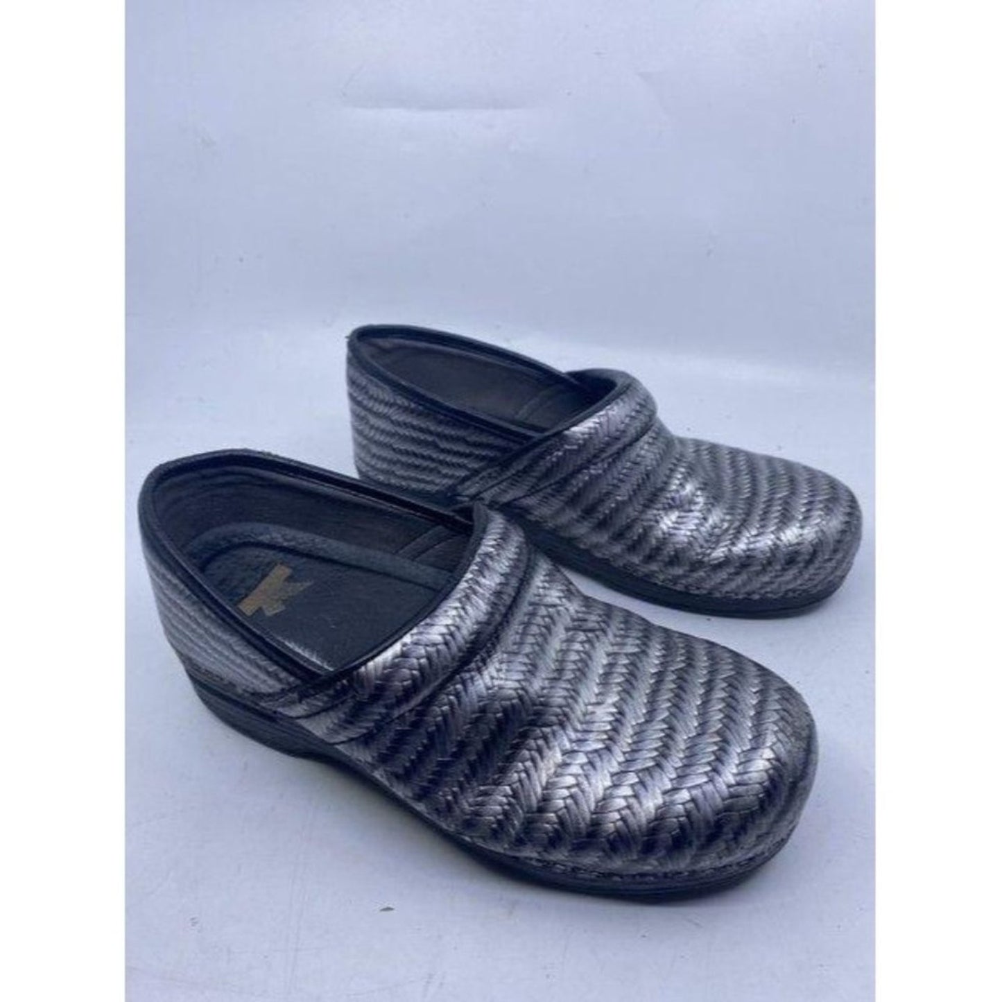 Dansko Black Silver Mulesslides Size Eu