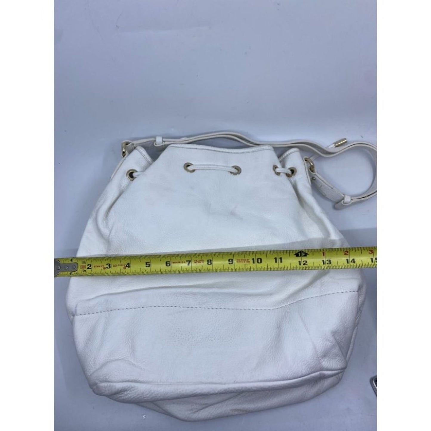 COLE HAAN White Large Leather Tote/ Shoulder Bag