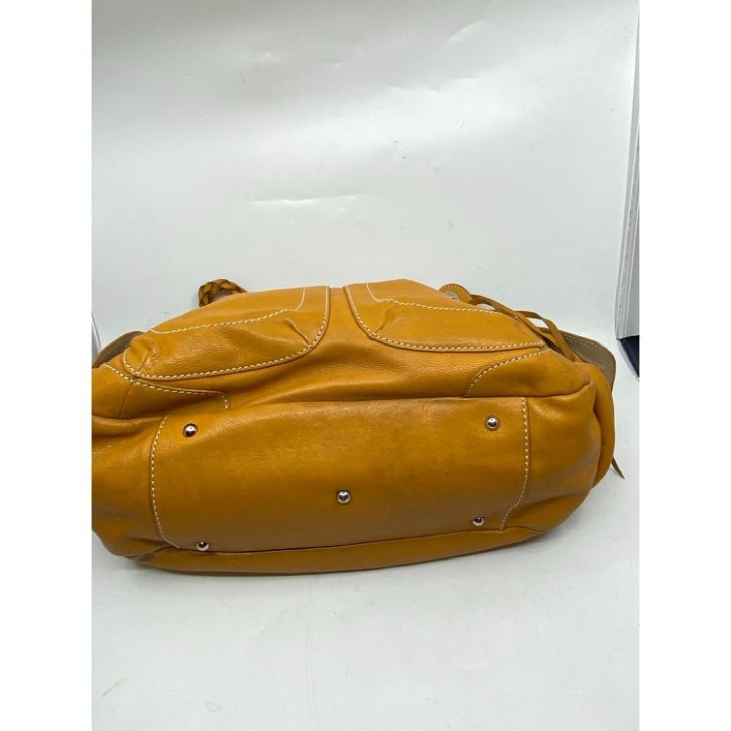 Sondra Roberts Orange Leather Shoulder/ Handbag