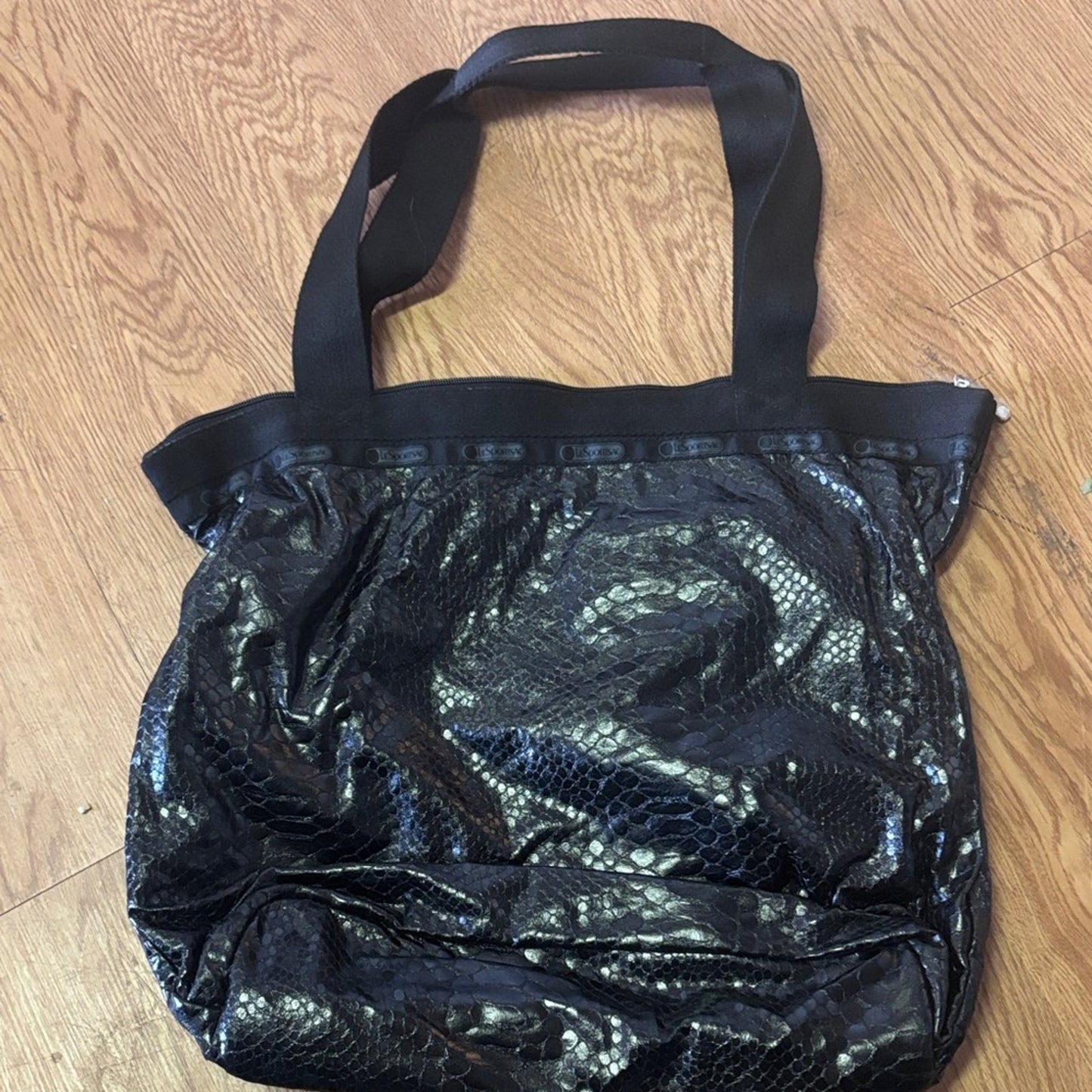 Black Sequin Tote Bag