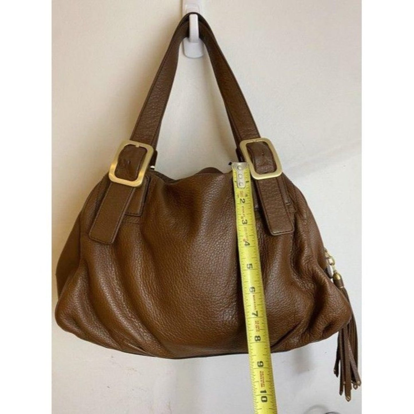 cole haan brown leather shoulder bag