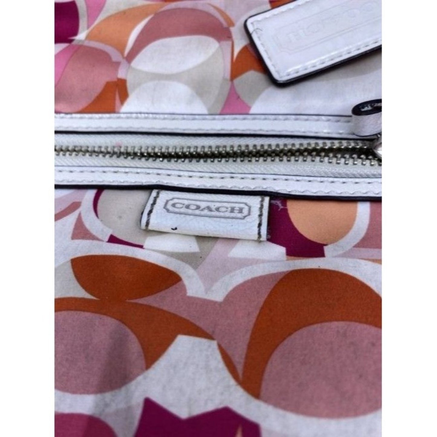 Coach Multi Purpose Pink Fabric Cross Body Bag