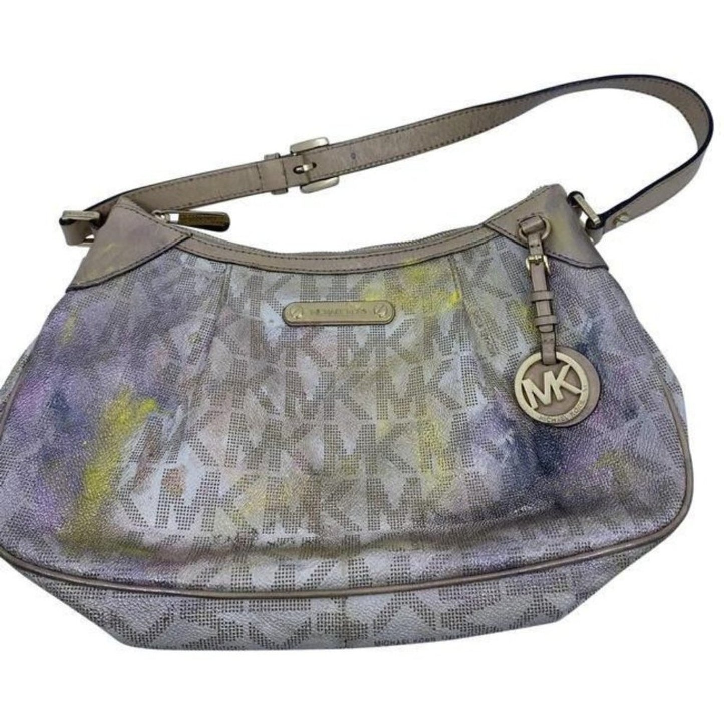 michael kors customized tan tote