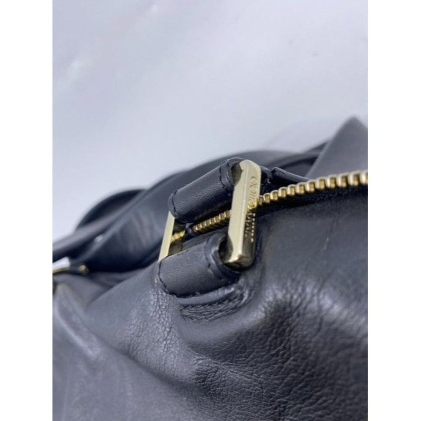 Jimmy Choo Justine Handbag Black Leather Shoulder Bag