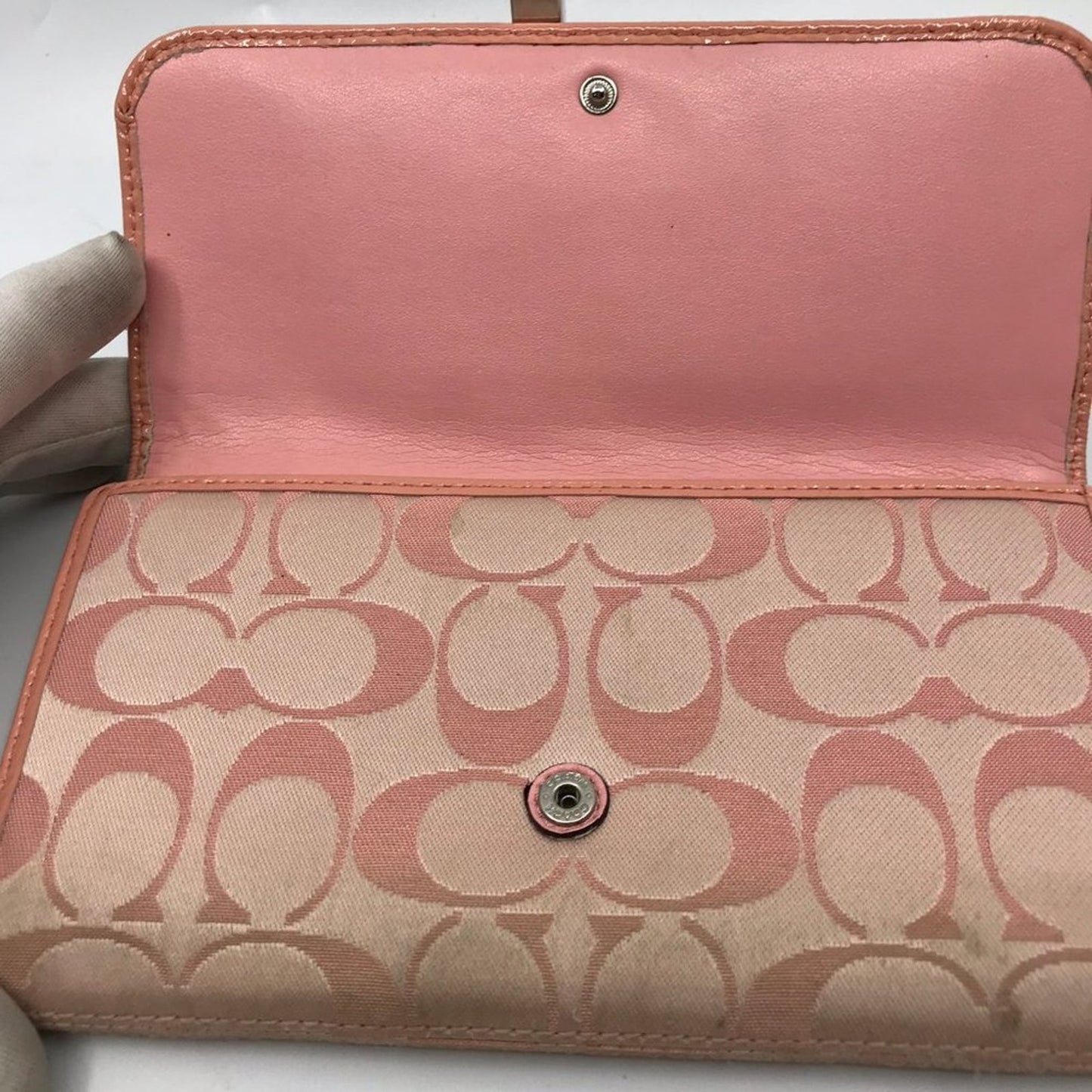 Coach Pink Tri-Fold Wallet Custom Trail Blazer