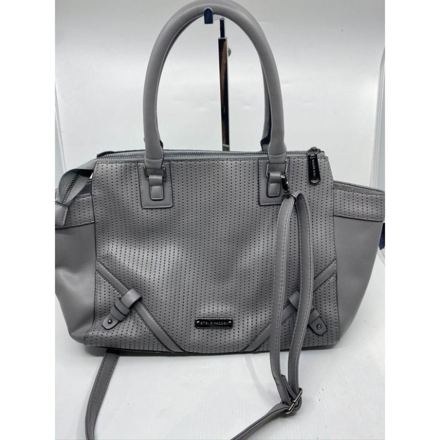 Steve Madden Gray Large Tote Bag