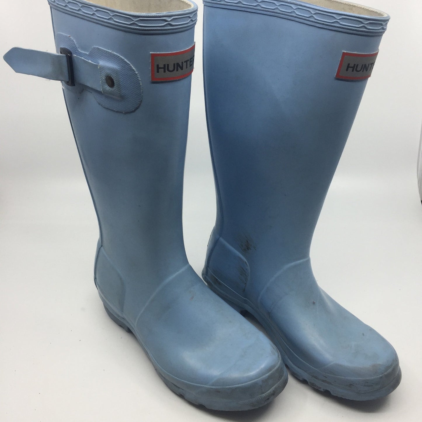 Unisex Hunter Boots Light Blue Size US 2M/3F
