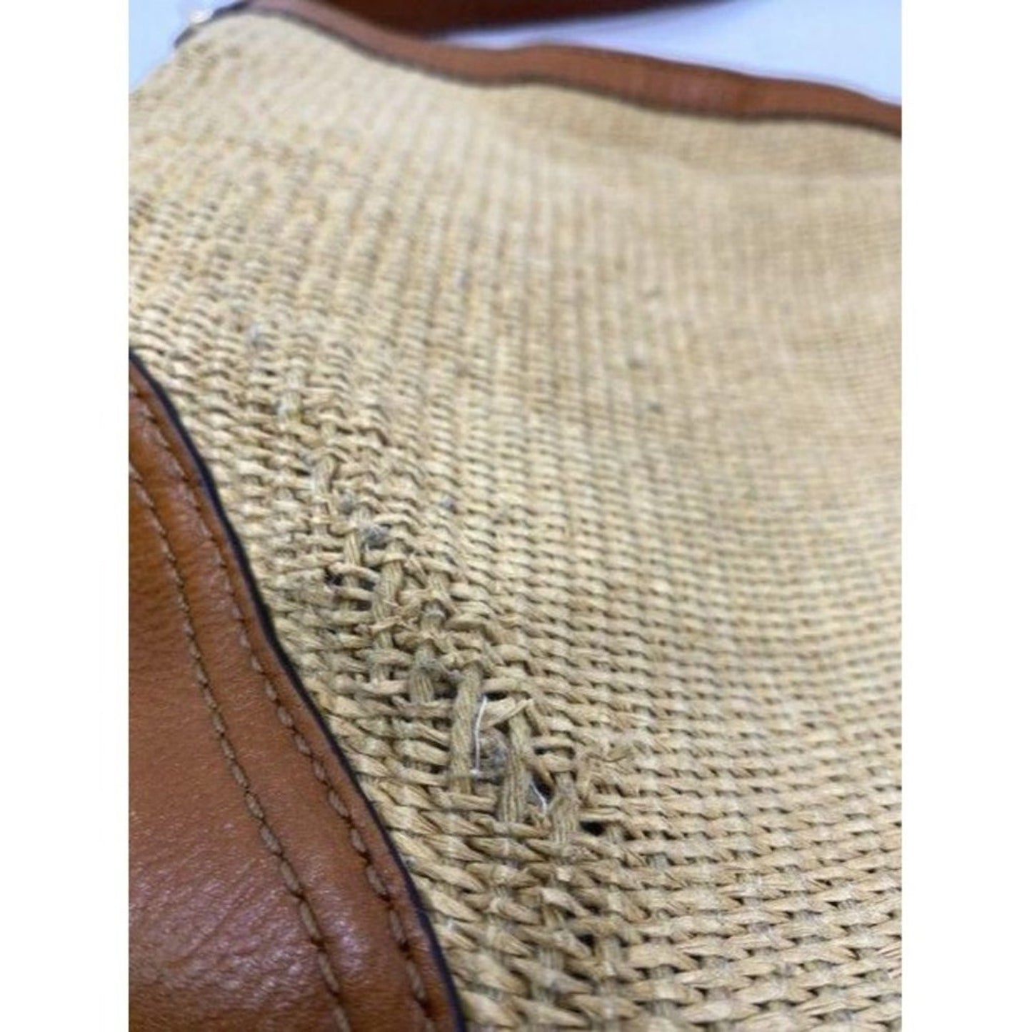 michael kors in need of tlc tanbrown leatherwicker